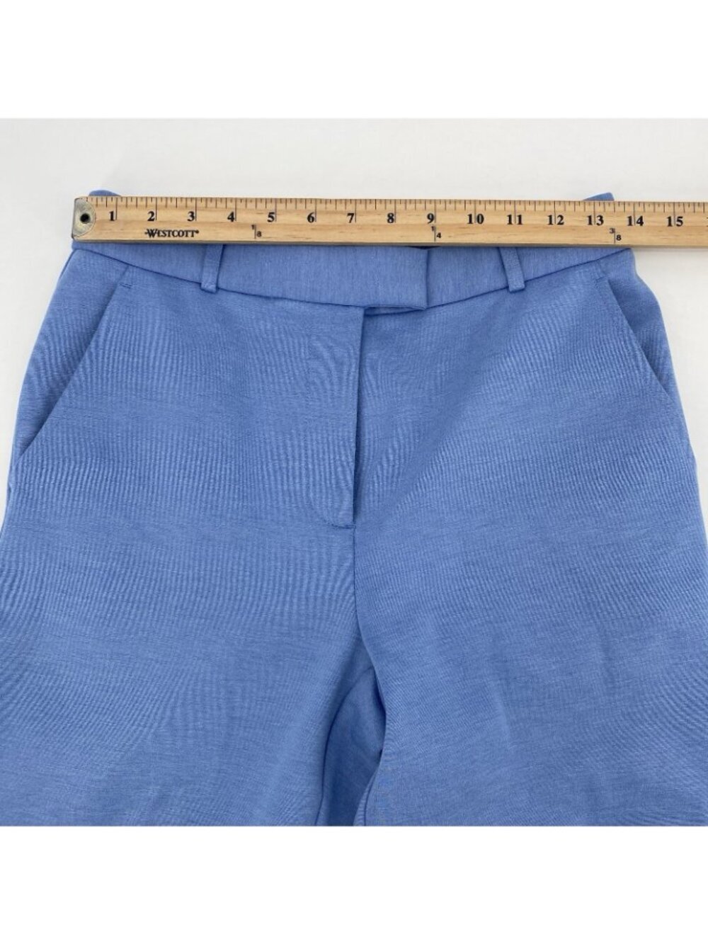 J McLaughlin Womens Size 2 Blue Brock Straight Leg Pant Rayon Nylon Career - Picture 4 of 13